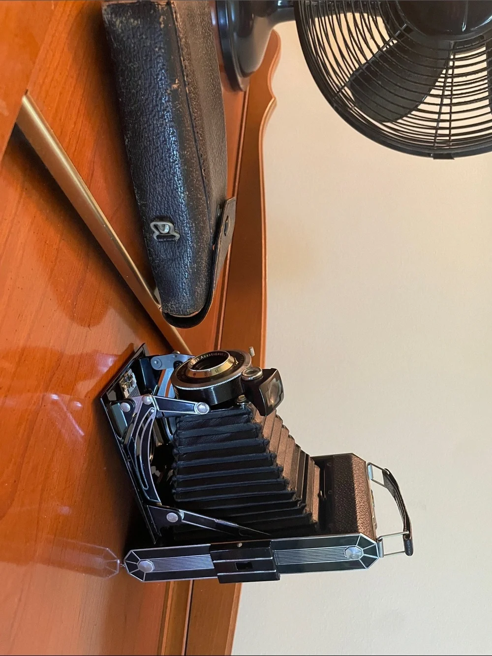Kodak Dakar No1 Black Folding Bellows Camera with Black Case